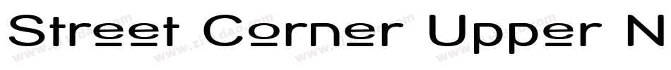 Street Corner Upper Narrower字体转换